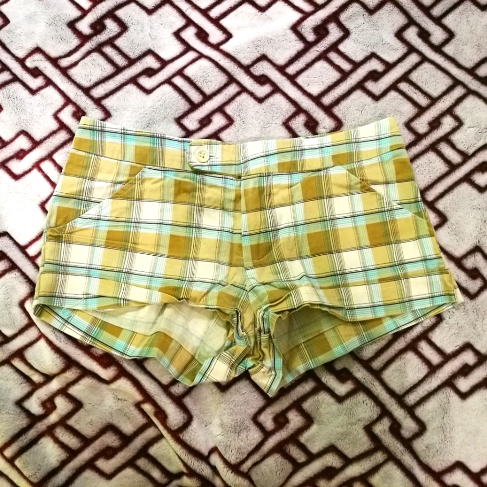 00 MARIPOSA Chequered Short Shorts